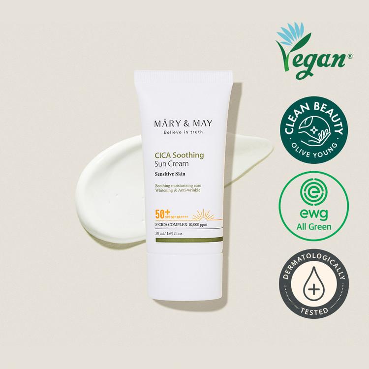 [MARY&MAY] CICA Soothing Sun Cream SPF50+/PA++++ 50ml