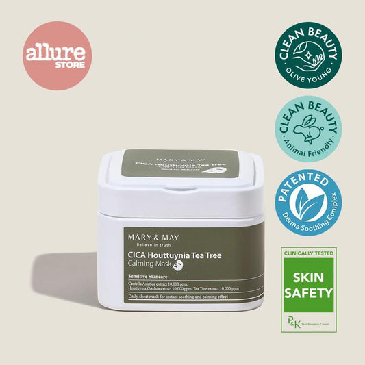 [MARY&MAY] Cica Houttuynia cordata Tea Tree Calming Mask Pack (30ea)